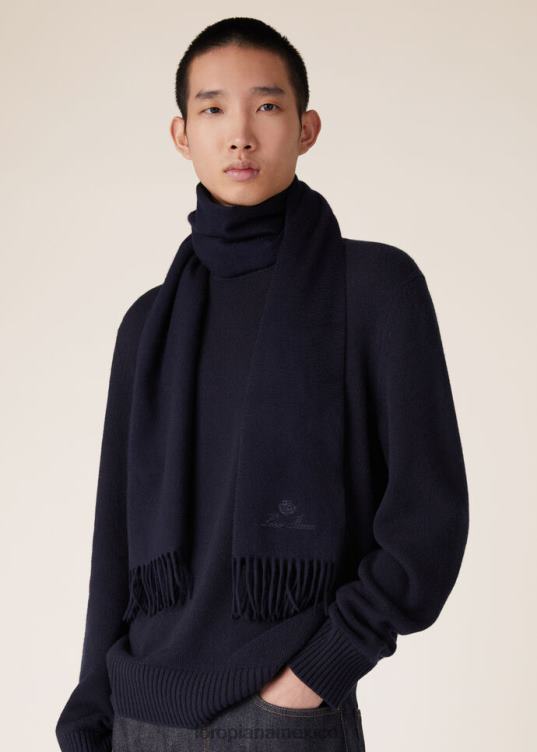 Loro Piana hombres bufanda grande unita nueva ocra (20br) 2FPNR1230