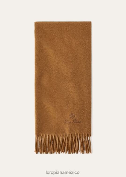 Loro Piana hombres bufanda grande unita nueva ocra (20br) 2FPNR1242