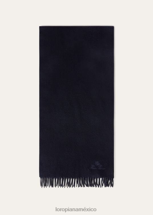 Loro Piana hombres bufanda piccola unita mezcla de franela (m004) 2FPNR1229