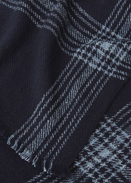 Loro Piana hombres bufanda teori azul marino/azul gloria blanco (f5y0) 2FPNR1220