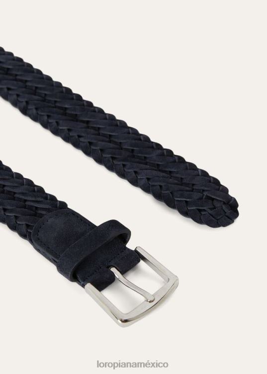 Loro Piana hombres cinturon alsavel beige clásico (d840) 2FPNR1344