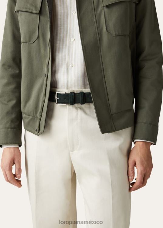 Loro Piana hombres cinturon alsavel carga (5042) 2FPNR1331