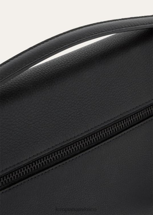 Loro Piana hombres bolsa extra negro (8000) 2FPNR1347