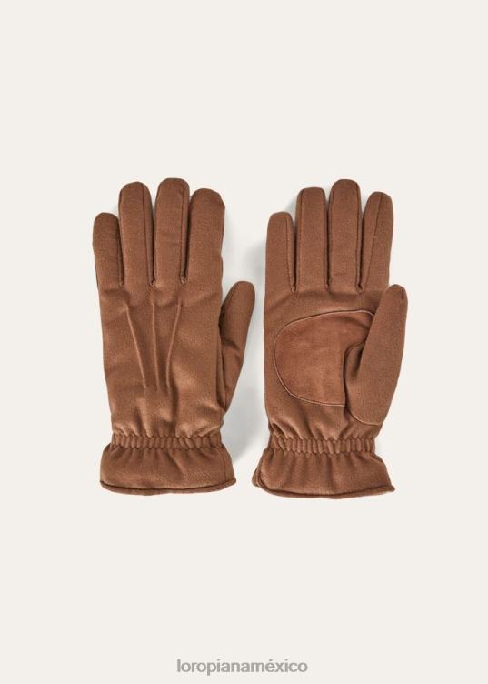Loro Piana hombres guantes ashford castaño (e251) 2FPNR1309