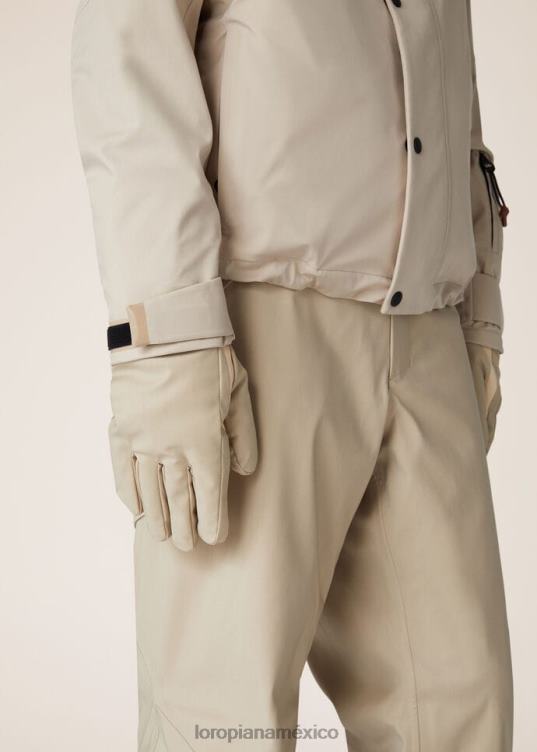 Loro Piana hombres guantes de esqui beige gótico (d0d5) 2FPNR1307