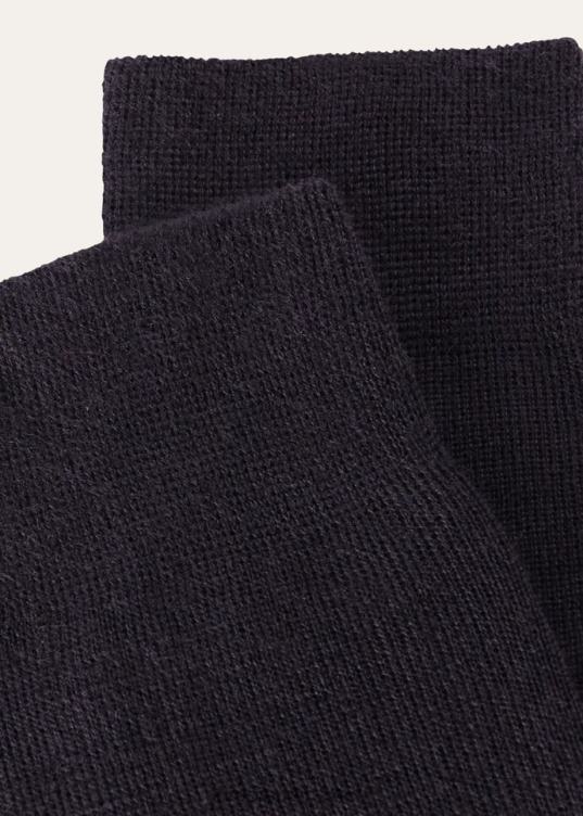 Loro Piana hombres calcetines costina negro (8000) 2FPNR1320