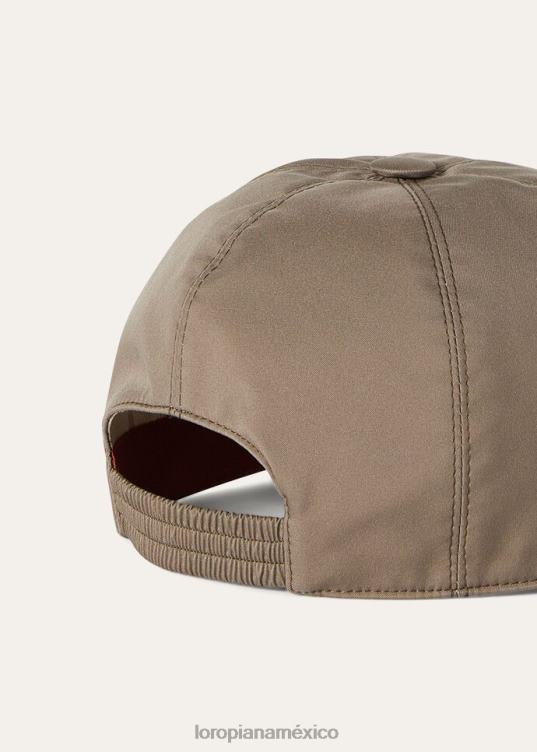 Loro Piana hombres gorra de beisbol hoja de té/marfil (b0ty) 2FPNR1273