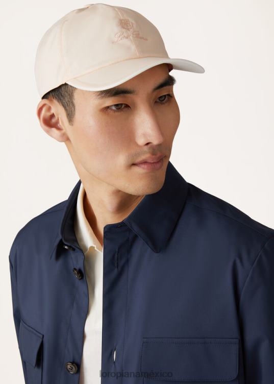 Loro Piana hombres gorra de beisbol hoja de té/marfil (b0ty) 2FPNR1276