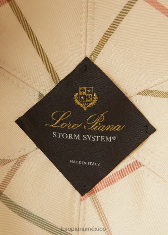 Loro Piana hombres gorra de beisbol hoja de té/marfil (b0ty) 2FPNR1276