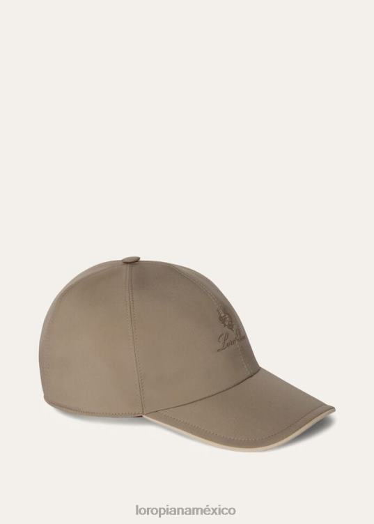 Loro Piana hombres gorra de beisbol hoja de té/marfil (b0ty) 2FPNR1293