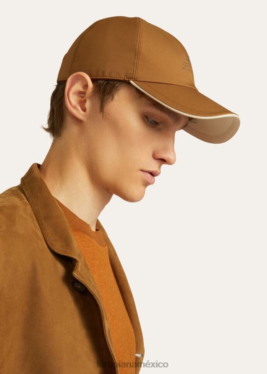 Loro Piana hombres gorra de beisbol hoja de té/marfil (b0ty) 2FPNR1299