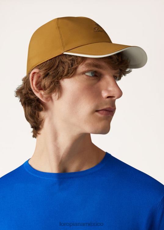 Loro Piana hombres gorra de beisbol hoja de té/marfil (b0ty) 2FPNR1300