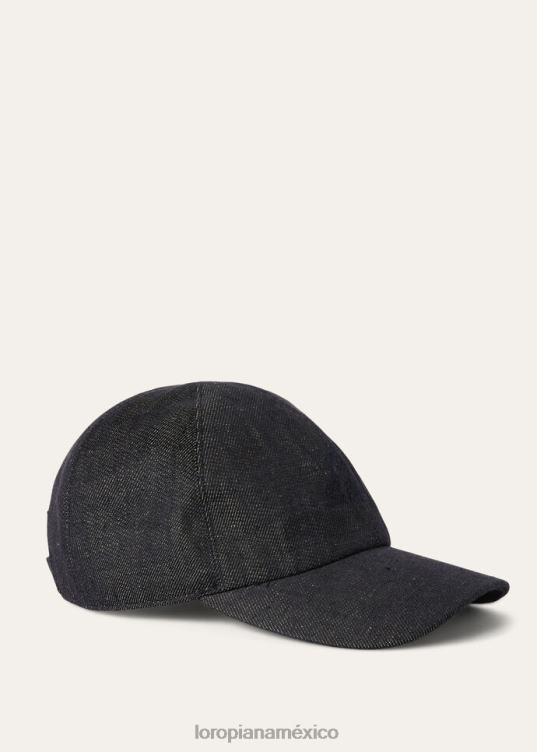 Loro Piana hombres mi gorra de béisbol marrón rugoso (d0m2) 2FPNR1249