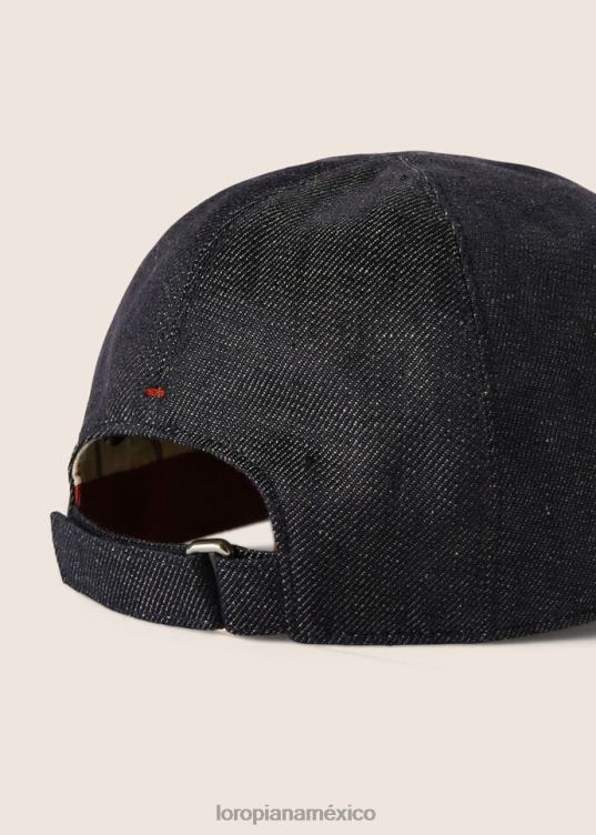 Loro Piana hombres mi gorra de béisbol marrón rugoso (d0m2) 2FPNR1249