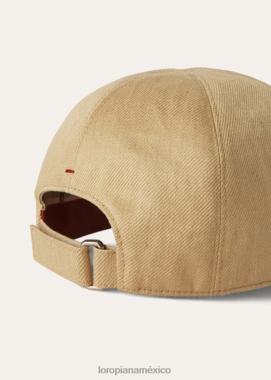 Loro Piana hombres mi gorra de béisbol marrón rugoso (d0m2) 2FPNR1250