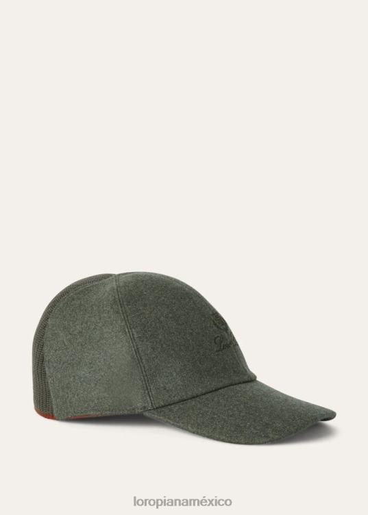 Loro Piana hombres mi gorra de béisbol shiso mel seco (50xc) 2FPNR1251
