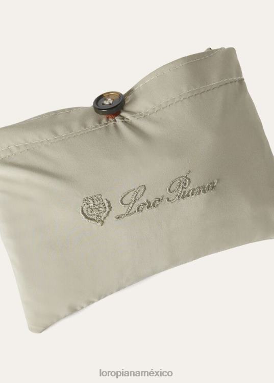 Loro Piana hombres sombrero de bolsillo marfil/tormenta de arena (b3ep) 2FPNR1283