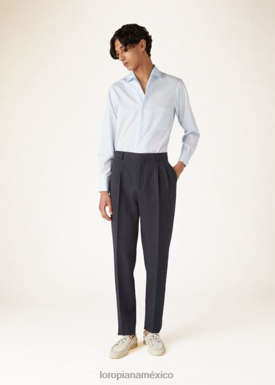 Loro Piana hombres camisa andré blanco óptico (1005) 2FPNR1051