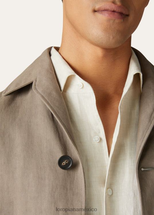 Loro Piana hombres camisa andré blanco óptico (1005) 2FPNR1062