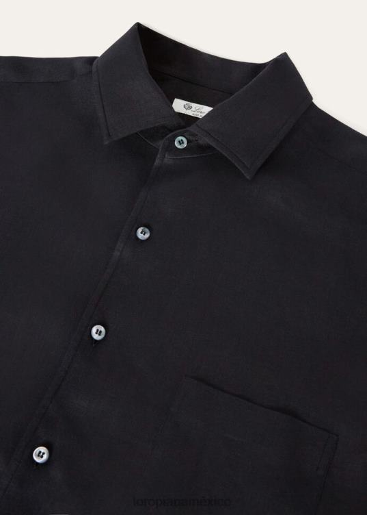 Loro Piana hombres camisa andré blanco óptico (1005) 2FPNR1068