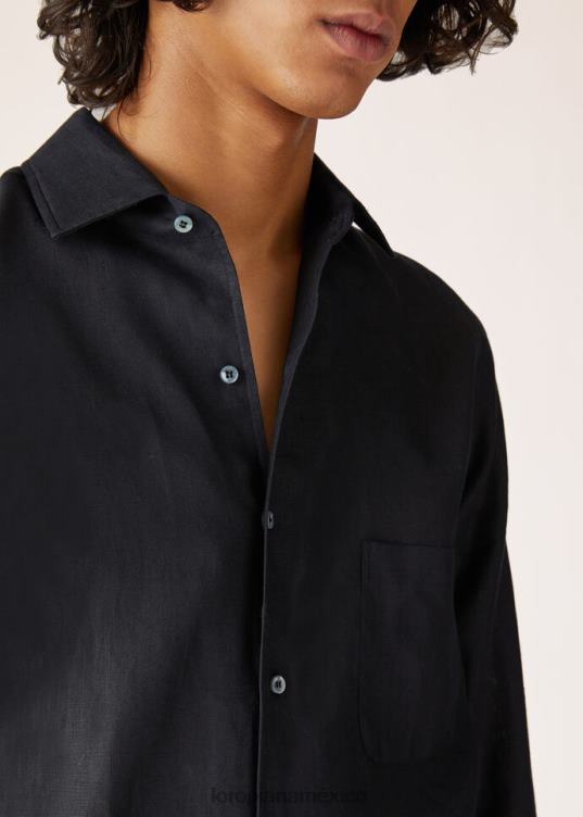 Loro Piana hombres camisa andré blanco óptico (1005) 2FPNR1068