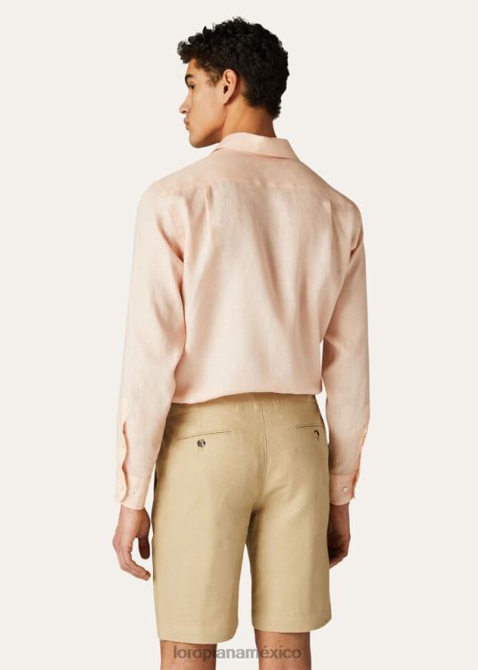 Loro Piana hombres camisa andré blanco óptico (1005) 2FPNR1079