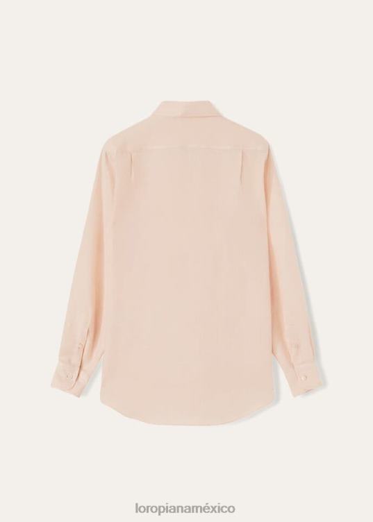 Loro Piana hombres camisa andré blanco óptico (1005) 2FPNR1079