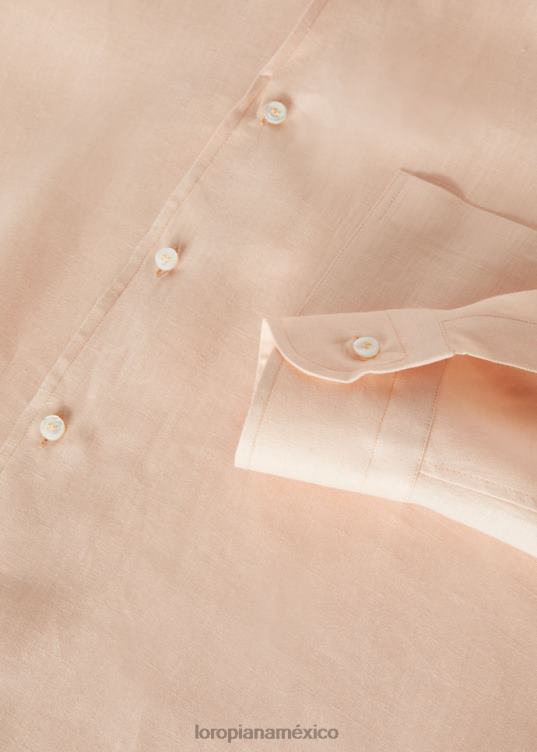 Loro Piana hombres camisa andré blanco óptico (1005) 2FPNR1079