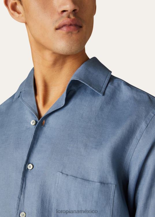 Loro Piana hombres camisa andré blanco óptico (1005) 2FPNR1080