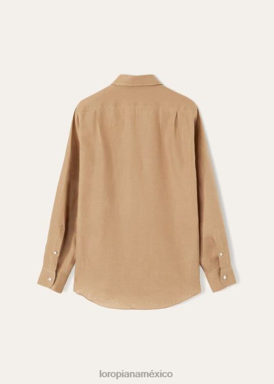 Loro Piana hombres camisa andré blanco óptico (1005) 2FPNR1081