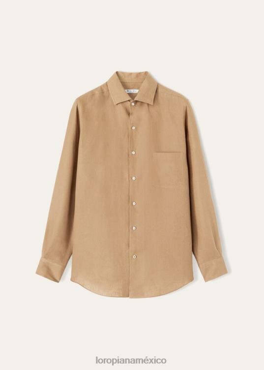 Loro Piana hombres camisa andré blanco óptico (1005) 2FPNR1081