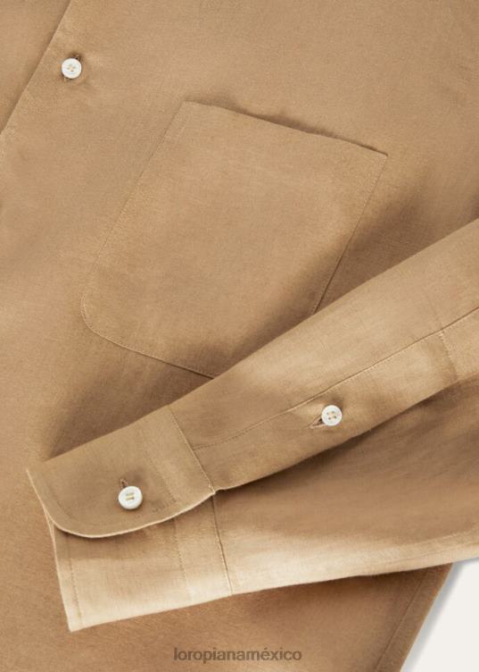 Loro Piana hombres camisa andré blanco óptico (1005) 2FPNR1081