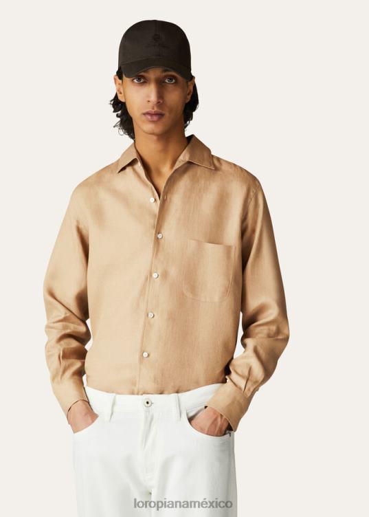 Loro Piana hombres camisa andré blanco óptico (1005) 2FPNR1081