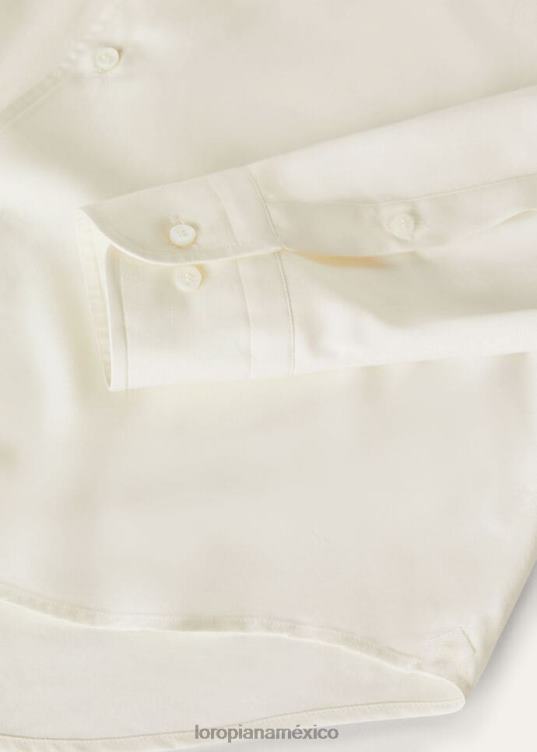 Loro Piana hombres camisa andré turrón (1230) 2FPNR1058