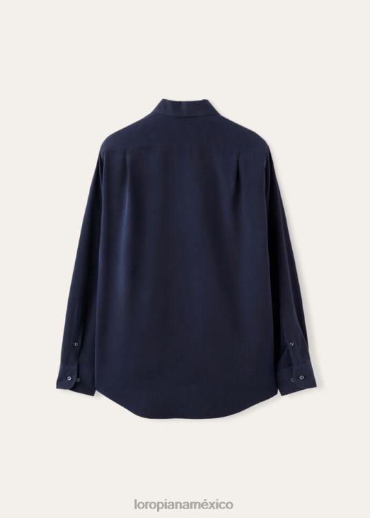 Loro Piana hombres camisa andré turrón (1230) 2FPNR1060