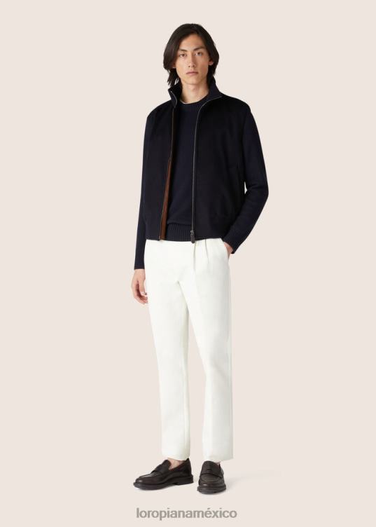 Loro Piana hombres chaleco telfer azul marino (w000) 2FPNR1196