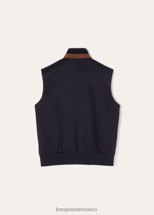 Loro Piana hombres chaleco telfer azul marino (w000) 2FPNR1196
