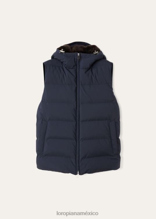 Loro Piana hombres chaleco zermatt olas del océano azul marino (wh52) 2FPNR1197