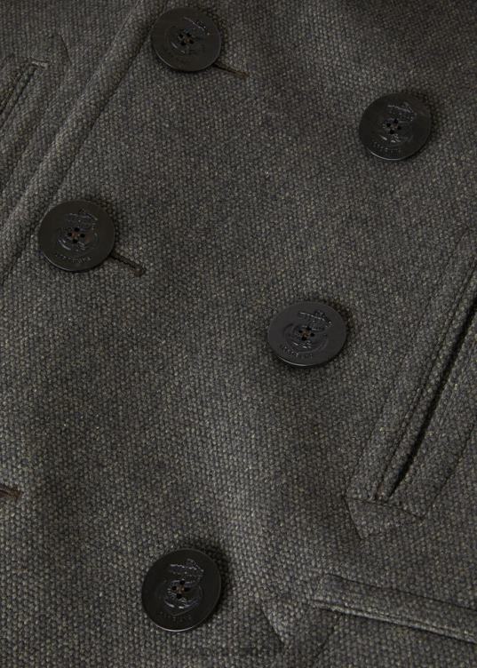 Loro Piana hombres abrigo de cóndor verde maleza (50xn) 2FPNR855