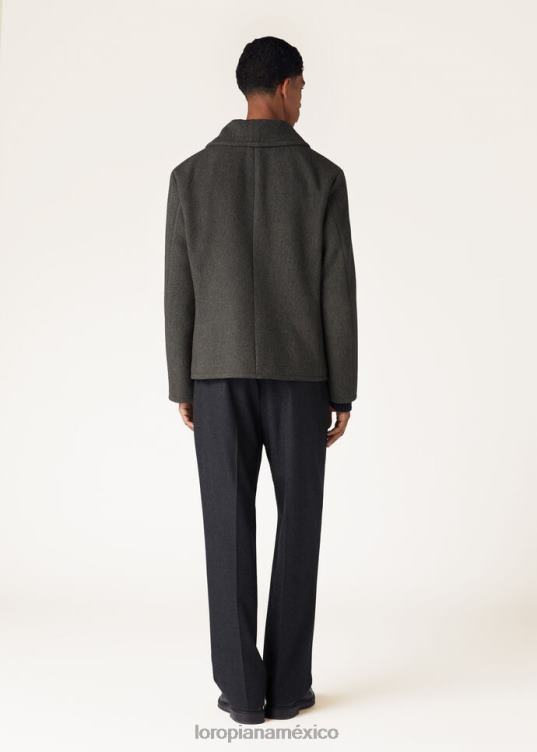 Loro Piana hombres abrigo de cóndor verde maleza (50xn) 2FPNR855