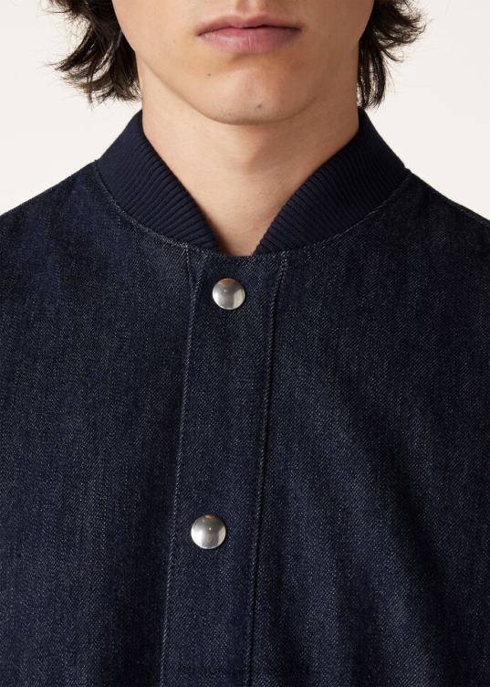 Loro Piana hombres bombardero adachi sombra azul (w0zp) 2FPNR863