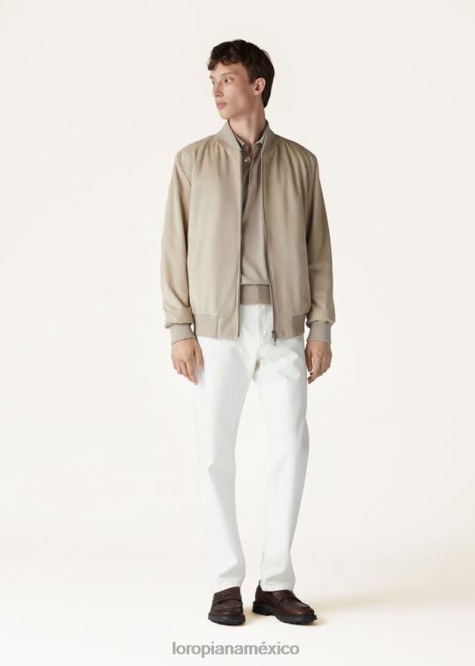 Loro Piana hombres chaqueta bomber color hiedra dunas del desierto (d293) 2FPNR847