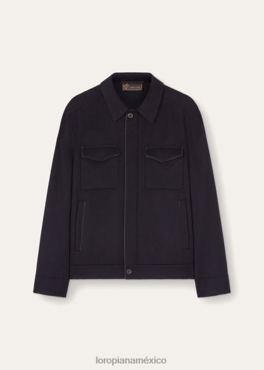 Loro Piana hombres chaqueta bomber nevada vicúa/natural (e025) 2FPNR926