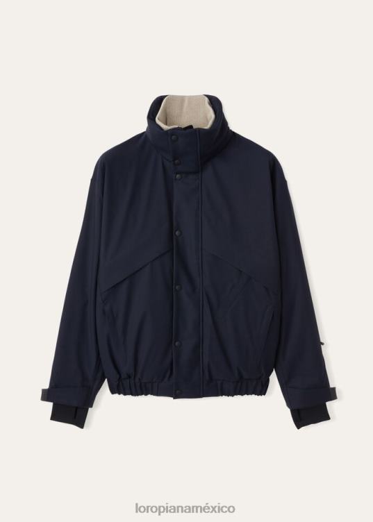 Loro Piana hombres chaqueta de esquí lech marrón mármol (h0hd) 2FPNR902