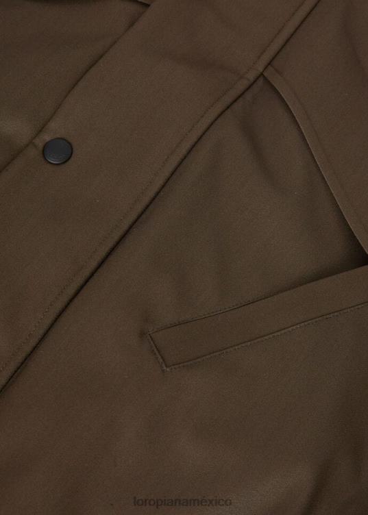 Loro Piana hombres chaqueta de esquí lech marrón mármol (h0hd) 2FPNR905