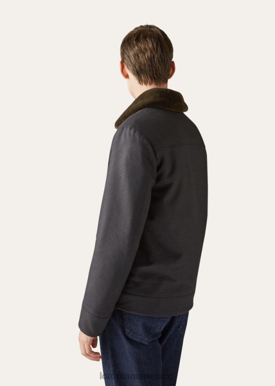 Loro Piana hombres chaqueta jebe multicolor (f4x6) 2FPNR901