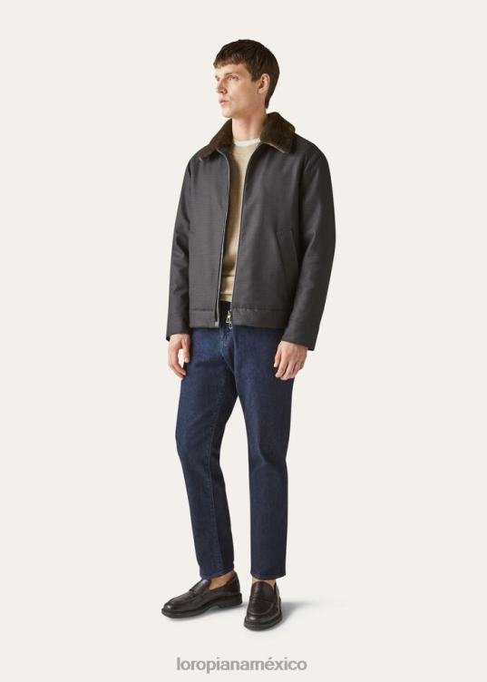 Loro Piana hombres chaqueta jebe multicolor (f4x6) 2FPNR901