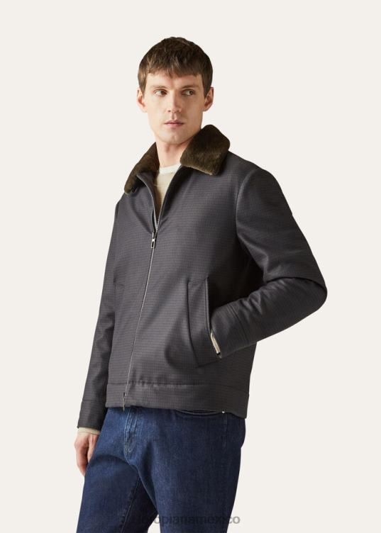 Loro Piana hombres chaqueta jebe multicolor (f4x6) 2FPNR901