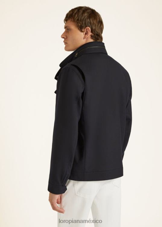 Loro Piana hombres el regalo de los reyes viajero bombardero azul marino (w000) 2FPNR914