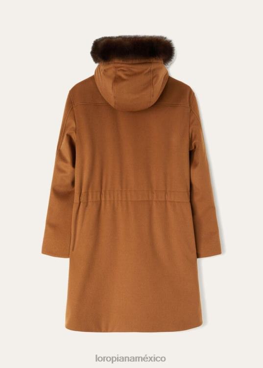 Loro Piana hombres parka tov vicuña oscura natural (e09y) 2FPNR919